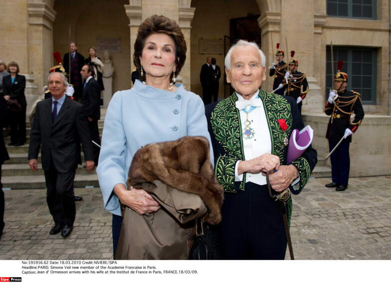 Jean d’Ormesson qui était Françoise Beghin, son épouse durant 55 ans