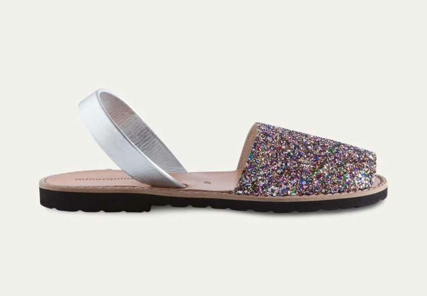 sandales paillettes femme