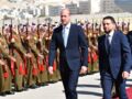 L'arrivée du prince William à Amman, pour son tour du Moyen-Orient en compagnie du prince Hussein