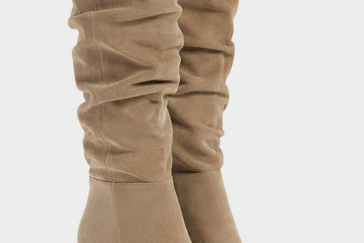 bottes plissées