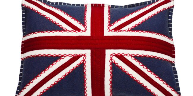 Un coussin drapeau anglais
