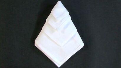 Pliage de serviette de papier : le lotus : Femme Actuelle Le MAG