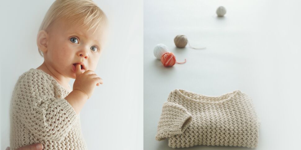 Un pull pour mon bébé à tricoter