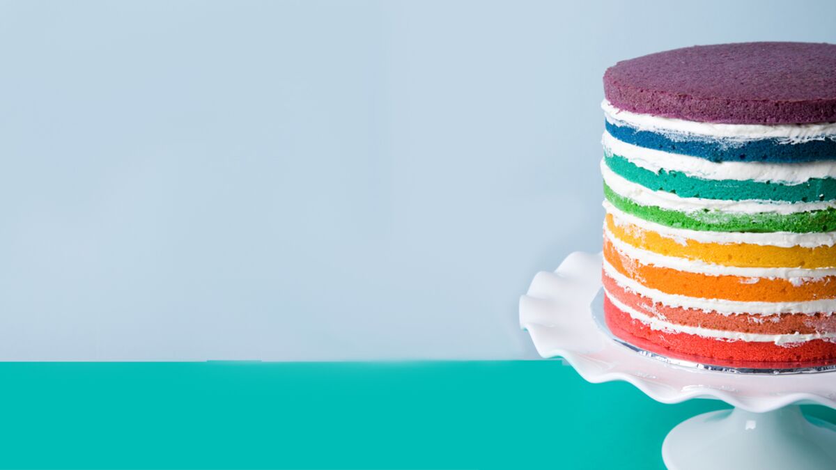 Rainbow cake (recette en photos et vidéo)