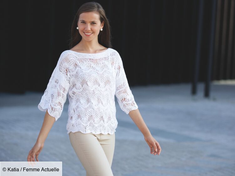 La tunique effet dentelle Femme Actuelle Le MAG