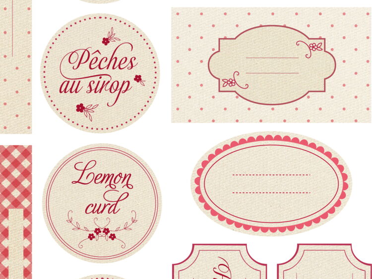 Mod le tiquette Confiture Imprimer UNLECJ