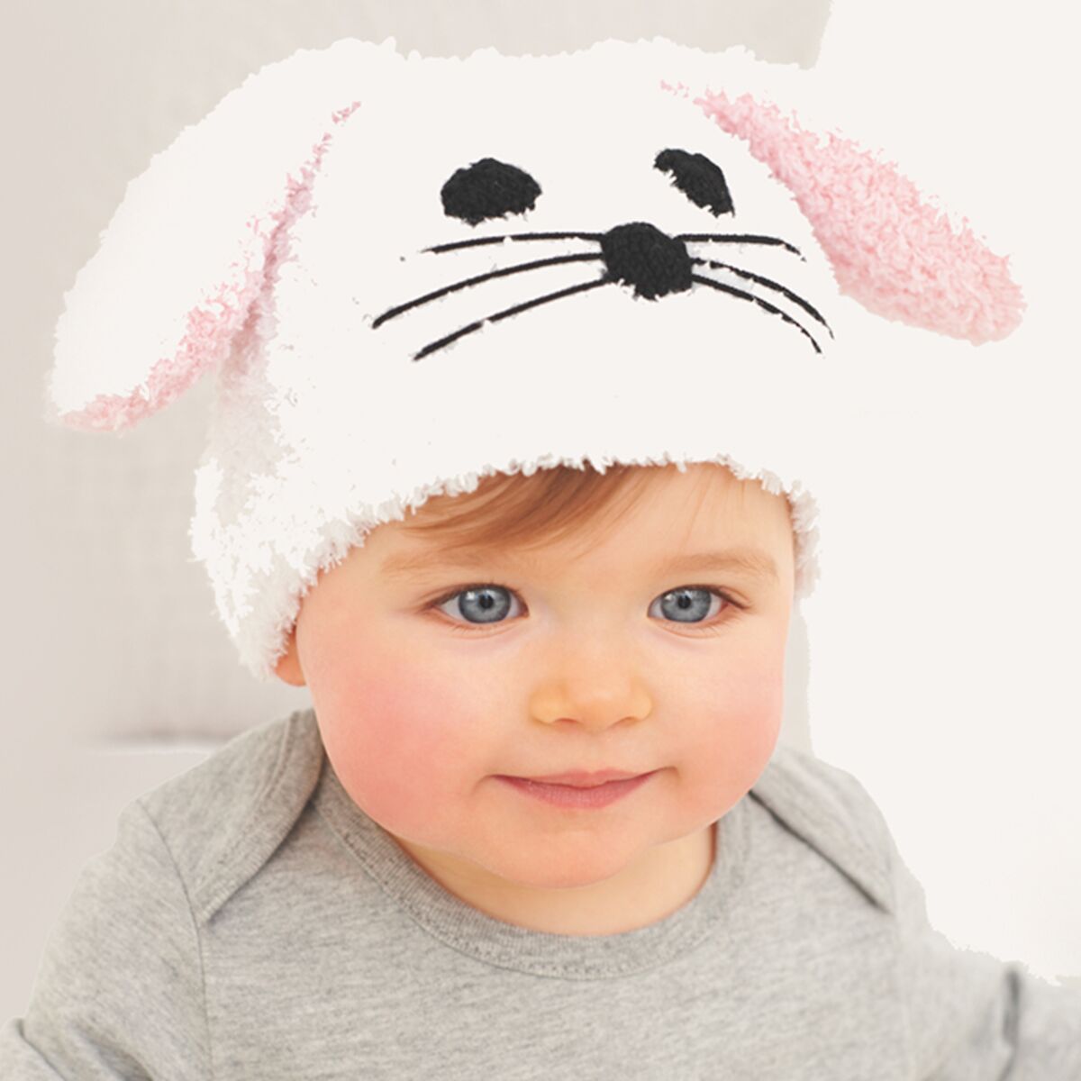 Bonnet doublé pur coton Petit lapin avec oreilles, BB&Co de BB&Co