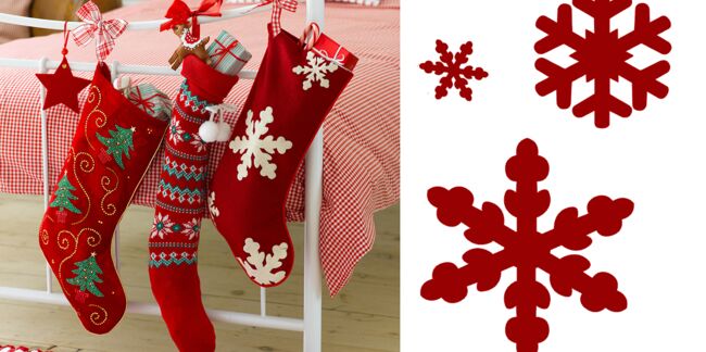 Des chaussettes de Noël en 3 versions