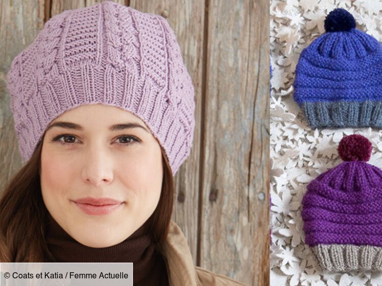 Tricot : quelques modèles gratuits de bonnets pour l'hiver