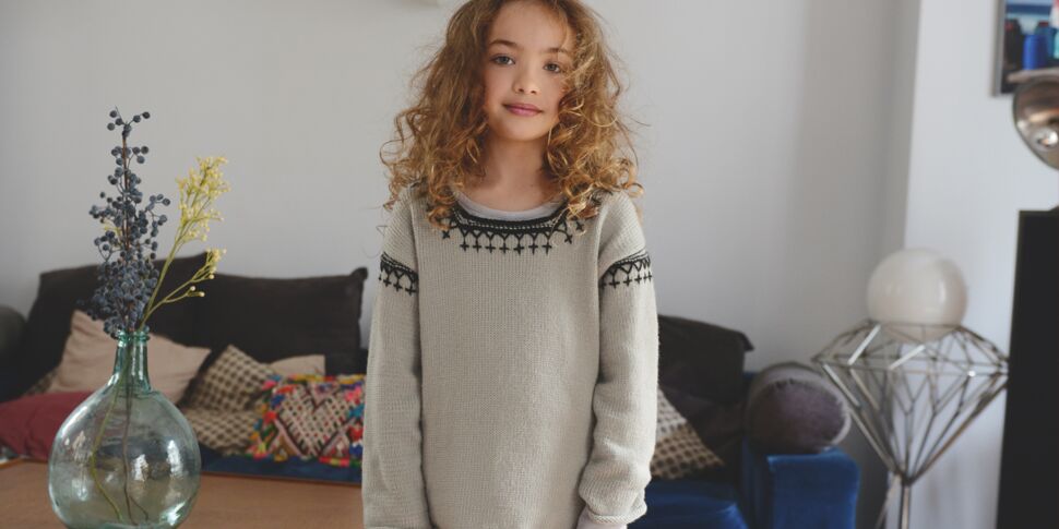 Un pull enfant original au tricot