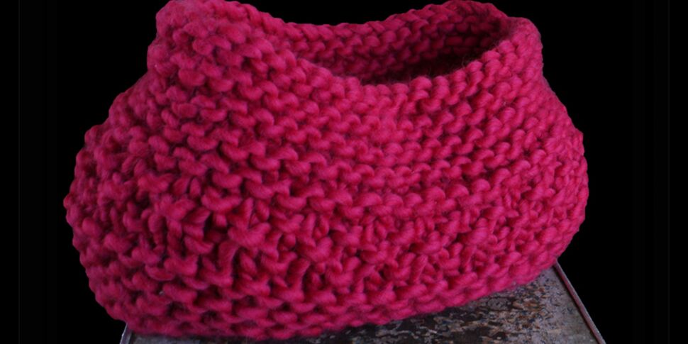 Un panier à tricoter
