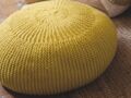 Un pouf à tricoter