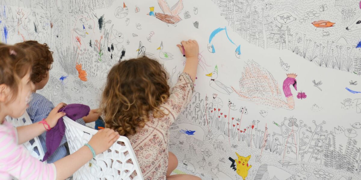 Idee Pour Un Anniversaire D Enfant Un Coloriage Expose Femme Actuelle Le Mag