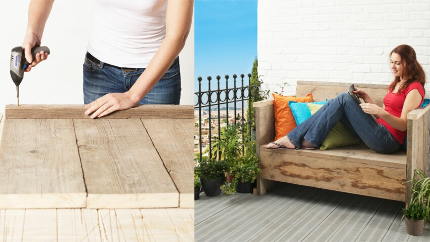 Aménager sa terrasse avec un banc en bois