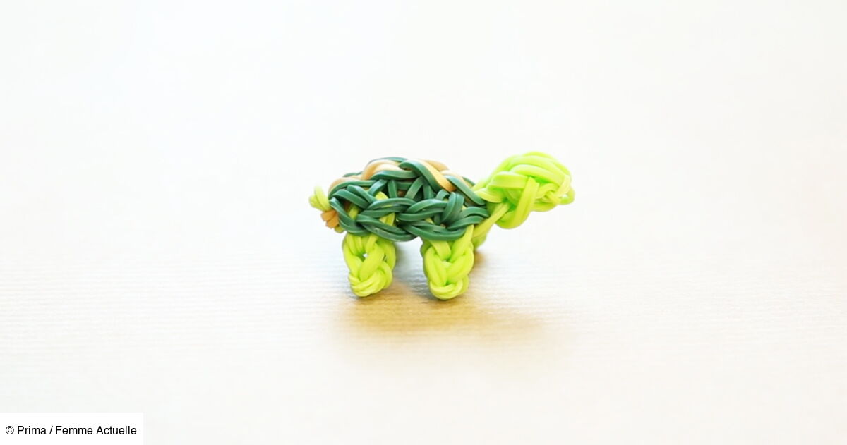 Animaux : une tortue en élastiques Rainbow Loom : Femme Actuelle Le MAG