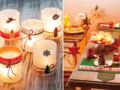 Des photophores de Noël pour décorer une table
