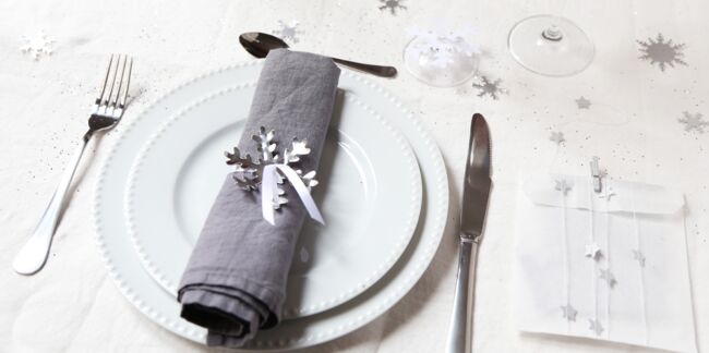 Noël express : décoration de table à la perforatrice