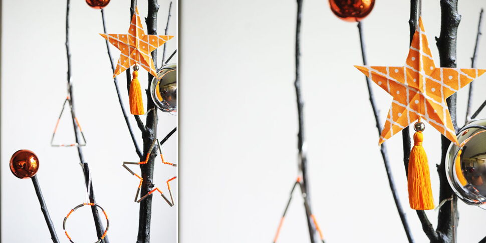 Les Breloques De Noël En Perles Et Tissu à Suspendre : Femme Actuelle Le MAG