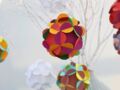 Des boules “fleurs” en papier : le schéma et la démo vidéo