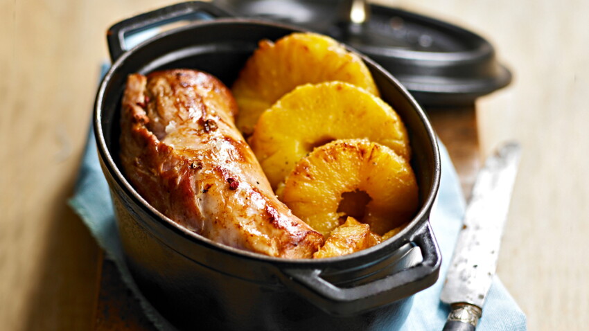Filet mignon de porc à l’ananas : Femme Actuelle Le MAG