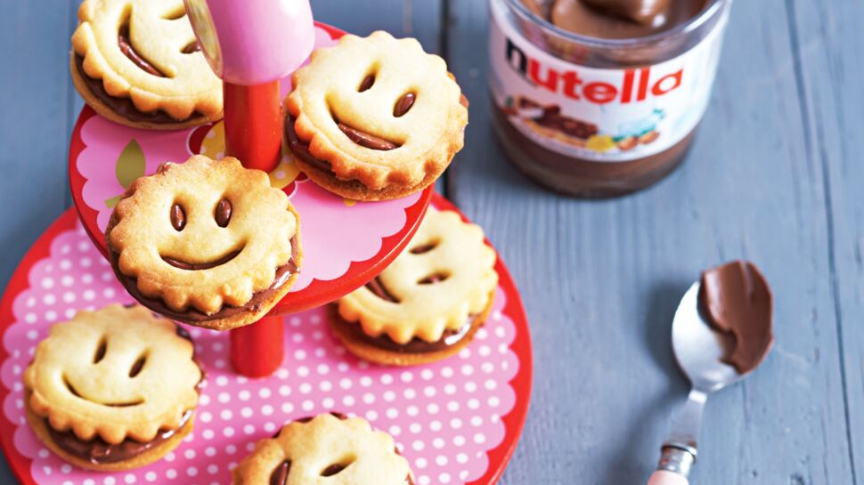 Biscuits Smileys au Nutella