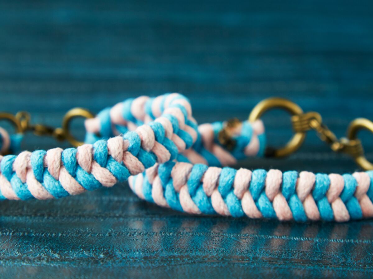 Bracelets tressés en fil de cire imperméable pour hommes et femmes
