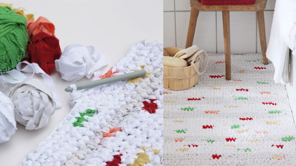 Upcycling : un tapis au crochet