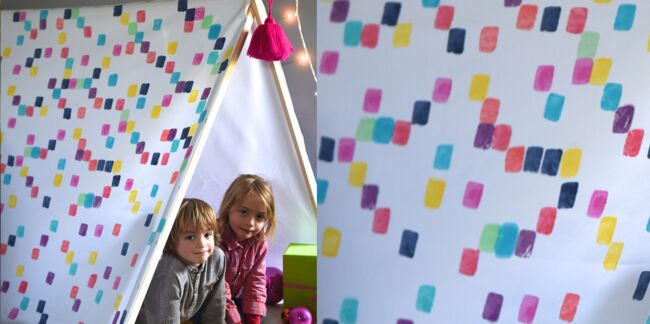 Teinture : une tente pour les enfants