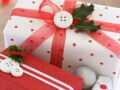 Activité manuelle de Noël : paquets cadeaux rouges et blancs