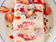 Terrine glacée au yaourt et à la fraise