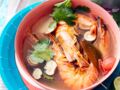 Soupe thaï de crevettes à citronnelle