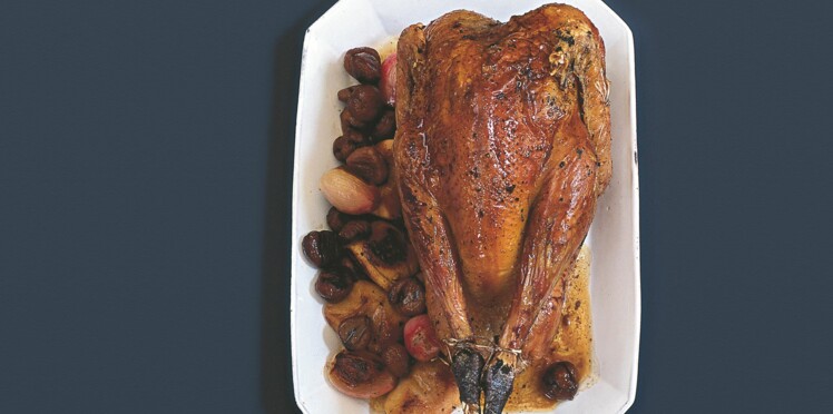 Chapon De Pintade Au Foie Gras Pommes Et Chataignes Femme