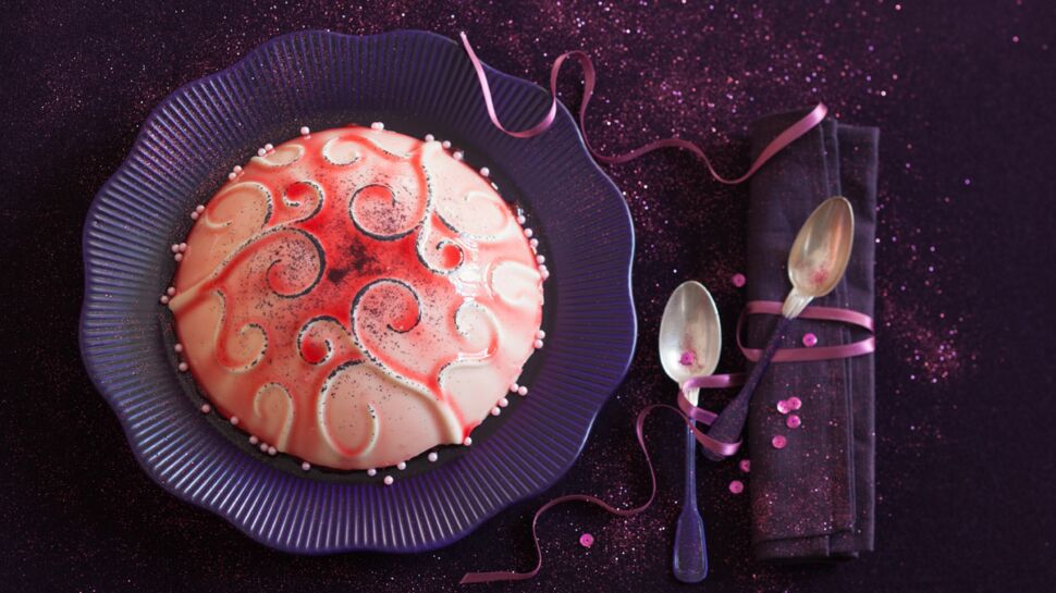 Gâteau bijou : le dôme rubis