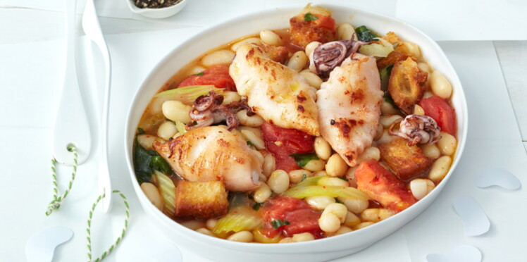 Cassoulet De Haricots Blancs Aux Calamars Femme Actuelle