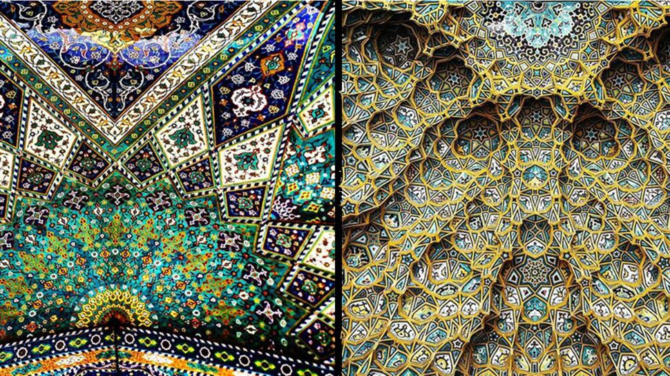 L'incroyable beauté des plafonds d'Iran