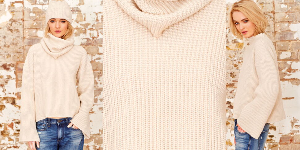 Le pull ivoire en cotes perlées : Femme Actuelle Le MAG