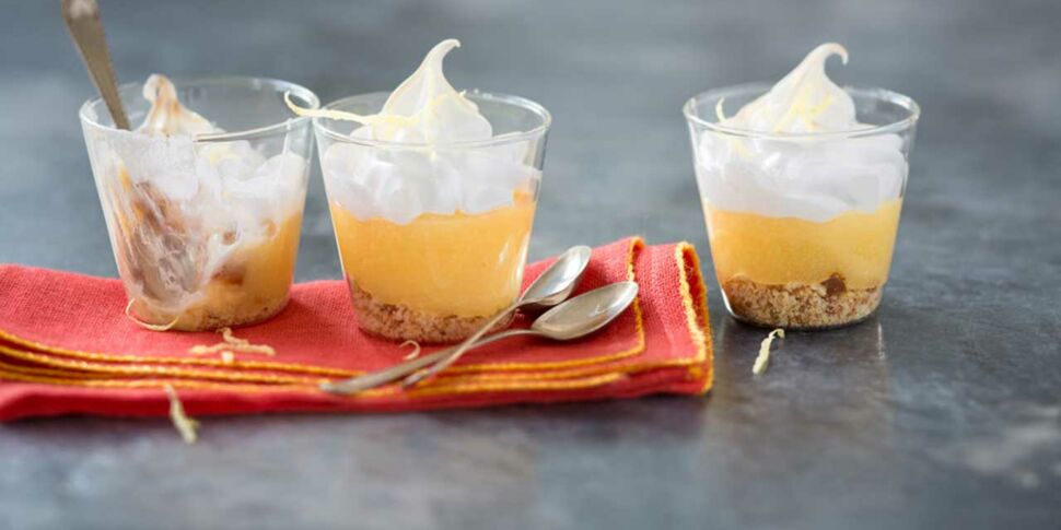 Tarte au citron en verrine facile : découvrez les recettes de Cuisine  Actuelle