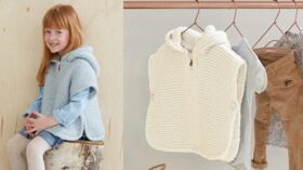 Un Poncho Tricote Pour Bebe Femme Actuelle Le Mag