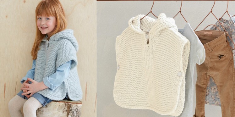 Le Poncho Tricoté Pour Enfant Femme Actuelle Le Mag - 