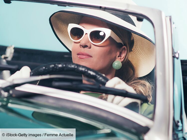 Étui à lunettes de voiture pour femme, pare-soleil automatique