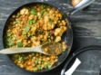 Curry de légumes à la poêle