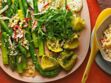 Salade composée aux légumes et millet