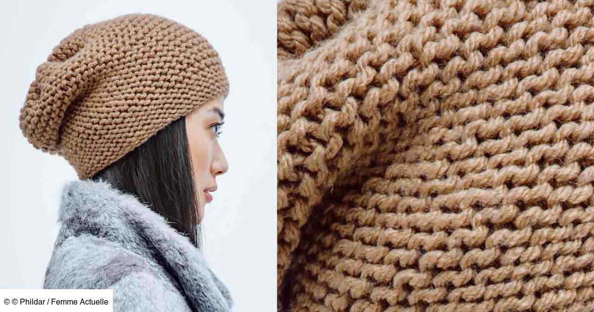 Le bonnet facile a tricoter : Femme Actuelle Le MAG