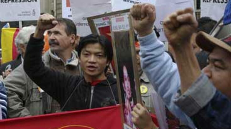 Manifestation contre la dictature birmane