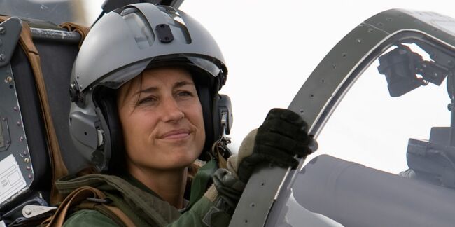 Anne-Laure Michel, l'une des rares femmes pilote de chasse