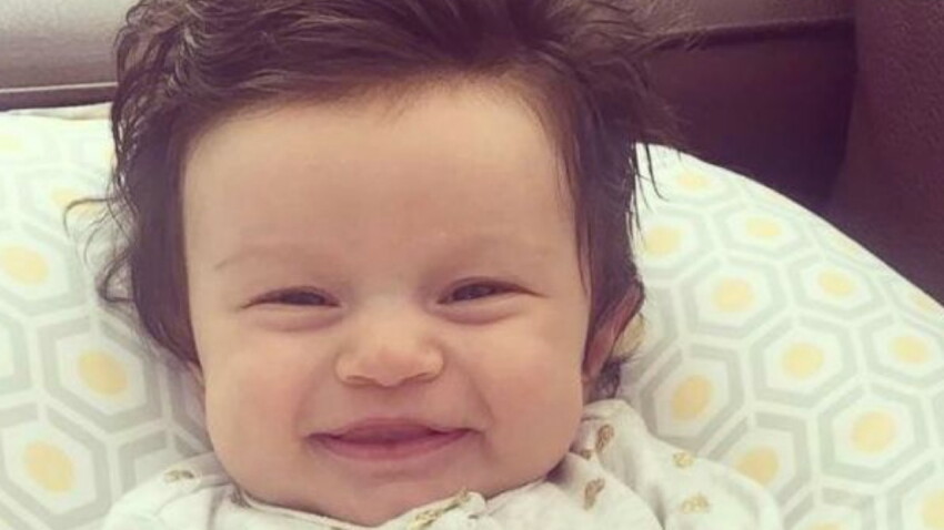 Baby Izzy Le Bebe Chevelu Qui Fait Le Buzz Femme Actuelle Le Mag