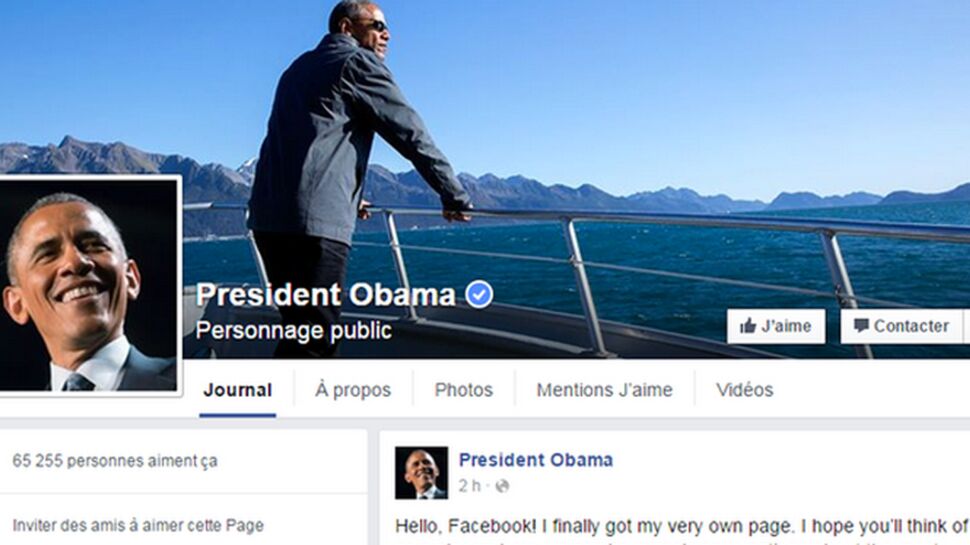 Barack Obama se met sur Facebook