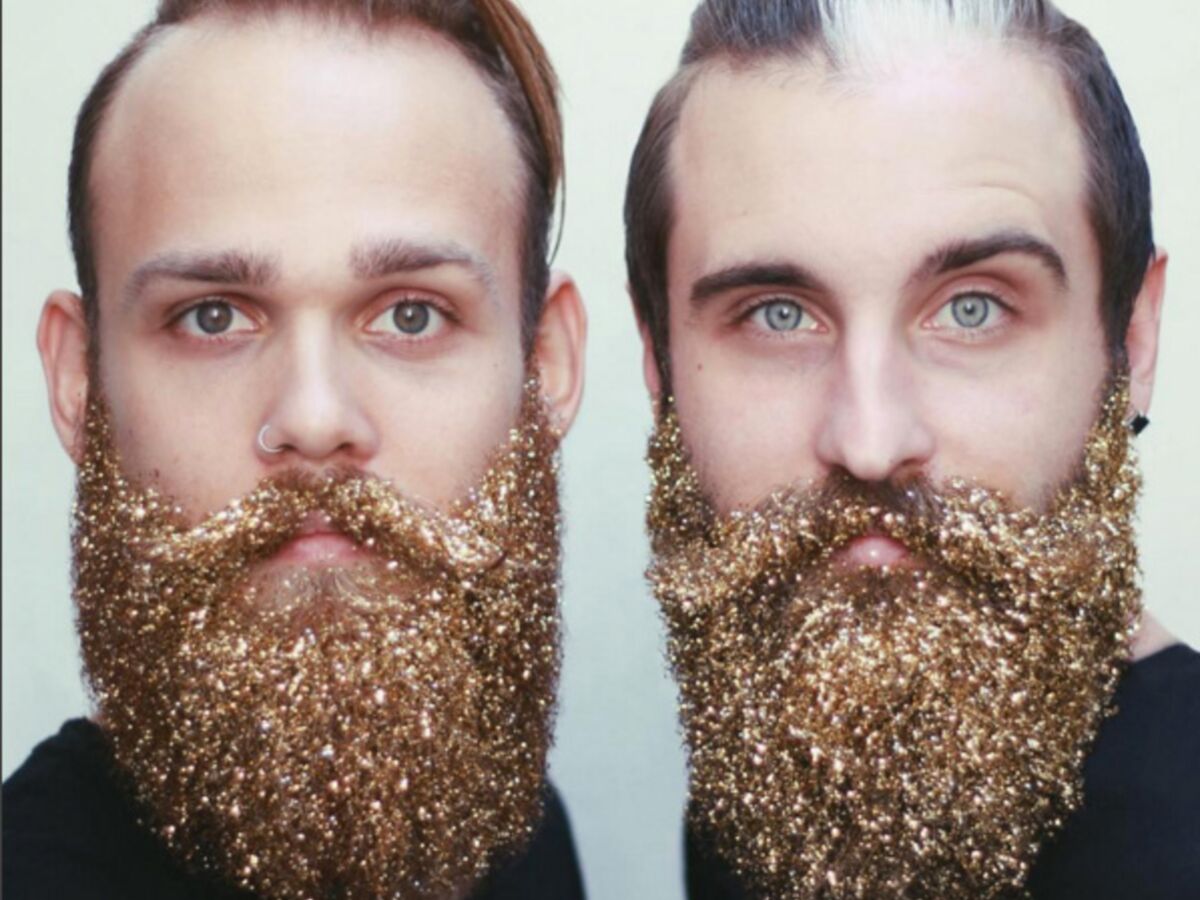 Glitter Beard : quand les hommes couvrent leur barbe de paillettes pour les  fêtes