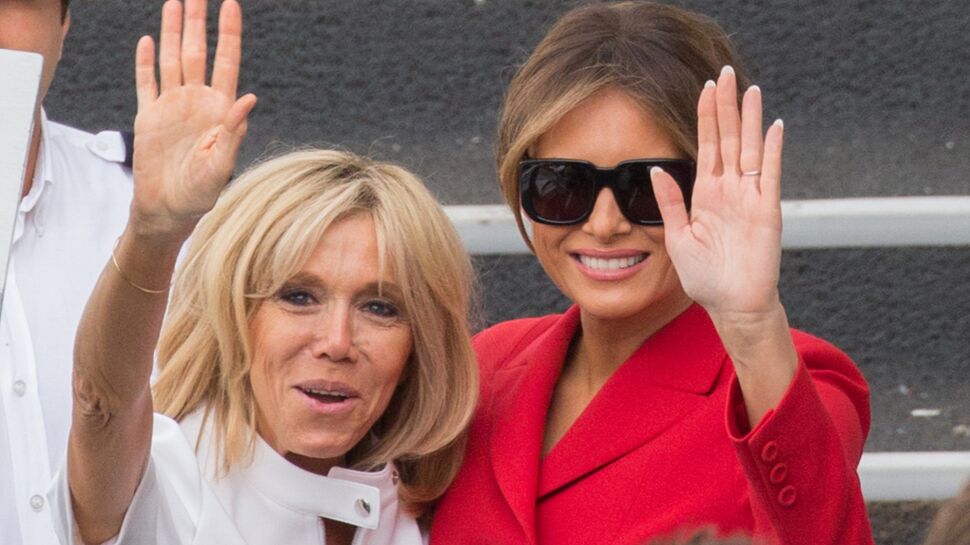 Photos - Brigitte Macron et Melania Trump rivalisent d'élégance pour leurs retrouvailles