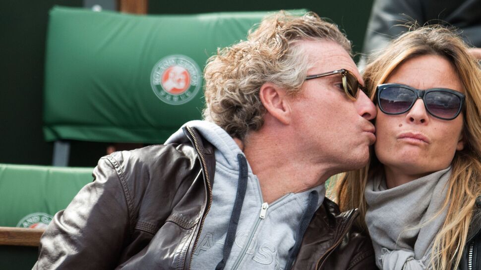 Photos - Denis Brogniart et sa femme Hortense à Roland-Garros